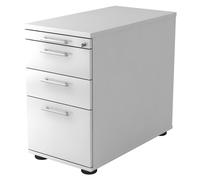 SIGNA SC40 RE - Cassettiera Bianco manico a forma di ringhiera in plastica