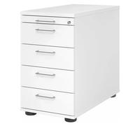 SIGNA SC50 - Cassettiera Maniglia ad arco in metallo Bianco