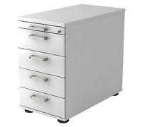 SIGNA SC50 CE - Cassettiera Bianco maniglia in metallo cromato