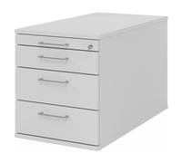 SIGNA TC30 - Cassettiera con rotelle Maniglia ad arco in metallo Grigio