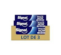 Signal Dentifricio White Now Original Plus – Bianco istantaneamente – Set di 3 x 75 ml