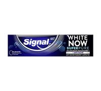 SIGNAL - Dentifricio White Now Super Pure White White - Denti 3X più bianchi fin dalla prima spazzolatura - Bianco a lunga durata - Azione antimacchia - 94% di ingredienti di origine naturale - 75ml
