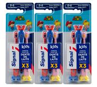 Signal Kids Super Mario Extra Soft Toothbrush spazzolino da denti 3 pz