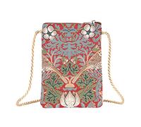 Signare Arazzo Mini borsa a tracolla per telefono, borsa per cellulare, borsa per smartphone, design rosso fragola ladro rosso (SMART-STRD), Fragola Ladro Rosso, Taglia unica