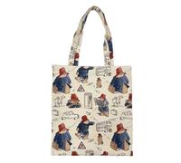 Signare Borsa a mano pieghevole classica con orsetto Paddington, riutilizzabile, taglia unica, Rosso, Reusable Shopper