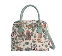 Signare Borsa a tracolla e borsa a tracolla da donna, Alice nel paese delle meraviglie, W 27cm (top) 36cm (bottom) x H 23cm x D 12.5cm