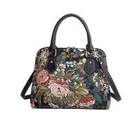 Signare Borsa a tracolla e borsa a tracolla da donna con motivo floreale, Peonia, Convertible Bag