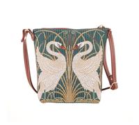 Signare Borsa a tracolla piccola da donna, con disegni di animali e animali domestici (cigno)