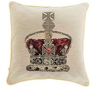Signare CCOV-PN-CRWWT - Federa per cuscino da divano, 45 x 45 cm, colore: beige corona, 45 x 45 cm