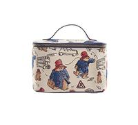Signare Classic Paddington Bear, borsa multiuso da viaggio per cosmetici, cosmetici, in tessuto, con tappezzeria intrecciata, misura unica circa 22,9 cm (larghezza) x 15,2 cm (altezza)