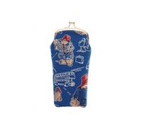 Signare Custodia per occhiali da donna con motivo alla moda (orso Paddington blu)