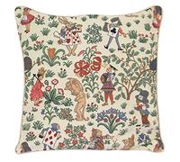 Signare Gobelin Arazzo copricuscini Divano, federe Cuscini Divano, Fodere Cuscini 45x45 cm con Disegni da Giardino (Alice nel Paese delle Meraviglie)
