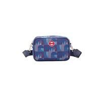 Signare London Borsa a tracolla da donna, Piccadilly Moquette con logo rotondo rosso, tracolla regolabile, borsa da viaggio compatta | Prodotto con licenza ufficiale TfL