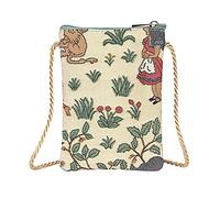 Signare Mini borsa a tracolla per telefono, borsa da donna per telefono, borsa per cellulare, borsa per telefono, borsa per telefono intelligente, Alice nel paese delle meraviglie
