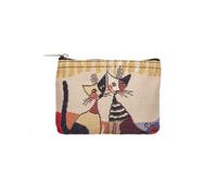 Signare Mini portamonete con chiusura a zip, motivo: gatto Rosina