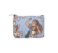 Signare Mini portamonete con disegno di arazzo Alice nel paese delle meraviglie - Nothing but Cards - Mini portamonete con chiusura a cerniera,
