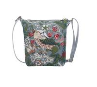 Signare Piccola borsa a tracolla da donna con design vintage (ladro di fragole grigio)
