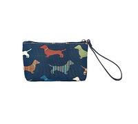 Signare Pochette da polso piccola da donna, con cinturino da polso e chiusura a zip (bassotto, WRIS-DACH)