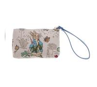 Signare Pochette da polso piccola da donna, con cinturino da polso e chiusura a zip, con Beatrix Potter Peter Rabbit Deaign (Peter con carote, WRIS-BP-PETER)