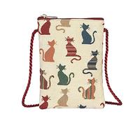 Signare Smart Bag Cheeky Cat, Borsa Phone Donna, Gatto sfacciato, Small