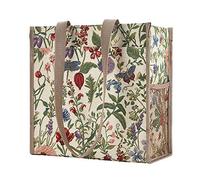 Signare Tapestry Arazzo Borsa a Tracolla Donna, Borse Tote per Donne, Shopping Tote Bag con Disegni da Giardino (Mattina Giardino)