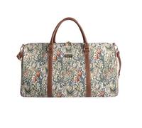 Signare Tapestry Arazzo Grande Borsone da Viaggio Donna, Borsone Palestra Donna con William Morris Designs (Giglio d'oro)