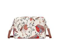 Signare Tapestry Arazzo Piccola Borsa a Tracolla, sacchetto borsello, con uccelli e disegni floreali (Robin)