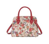 Signare Tapestry Arazzo Top Handle borsa borse donna, borsa donna tracolla con disegni delle collezioni V&A (Flower Meadow)