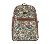 Signare - Zainetto con tasca frontale in giglio dorato William Morris (BKPK-GLILY)