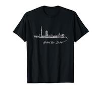 Signature Auckland City Skyline - Nuova Zelanda Souvenir Maglietta
