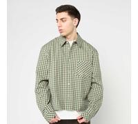 Signature Check Boxy Shirt verde L