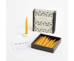 Signature Collection Me Time Vintage - Candele da venti minuti con supporto in ceramica