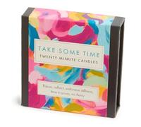 Signature Collection - Take Some Time (astratto) - Set di 12 candele da venti minuti con supporto in ceramica