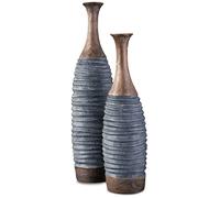 Signature Design by Ashley Blayze - Set di 2 vasi, grigio anticato/marrone