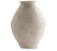 Signature Design by Ashley Hannela - Vaso moderno in poliresina invecchiata, 43 cm, colore: marrone chiaro, beige