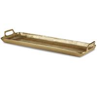 Signature Design by Ashley Posy Decorative Metal Serving Tray, Gold Finish