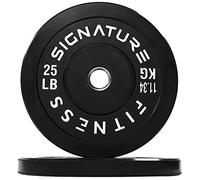 Signature Fitness Piastre olimpioniche da 5,1 cm con mozzo in acciaio, 11,3 kg, coppia
