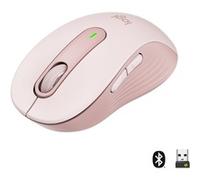Signature M650 mouse Mano destra RF senza fili + Bluetooth Ottico 2000 DPI rosa, Mano destra, Ottico, RF senza fili + Bluetooth, 2000 DPI, Rosa