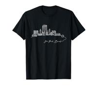 Signature São Paulo City Skyline - Brasile Souvenir Maglietta