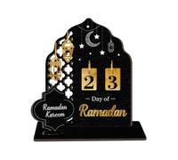 Signe De Calendrier Noël - Décoration | 7,4 Pouces Outil | Compte À Rebours En Bois Aux Motifs Complexes, Sculpture Traditionnelle Pour Meuble De Chevet Et Salon, Cadeau De Saison