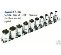 SIGNET 10 Pezzi Metrico Superficiale Prese 4 - 13 MM 1/4 Quadri