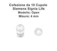 Signia - Cupoline Life Open 4 mm - 10 pz