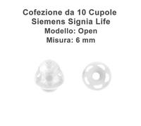 Signia - Cupoline Life Open 6 mm - 10 pz