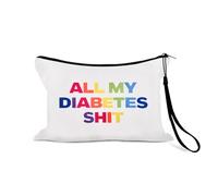 Significativo regalo di supporto diabetico per figlio, figlia, mamma, papà, collega, collega, amici, custodia settimanale portatile per diabetici, Borsa per diabetici 1-1