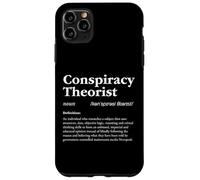 Significato del dizionario obiettivo della definizione del teorico della cospirazione Custodia per iPhone 11 Pro Max