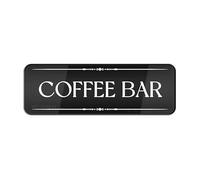 Signlong di plastica acrilica del segno di Coffee Bar Signlong con il nastro parteggiato doppio 9X3 pollici