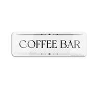 Signlong di plastica acrilica del segno di Coffee Bar Signlong con il nastro parteggiato doppio 9X3 pollici