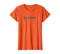 Signor Robot Logo Maglietta, Donna, Arancio, L