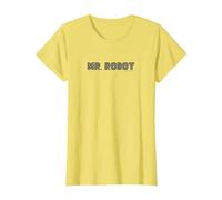 Signor Robot Logo Maglietta, Donna, Limone, M