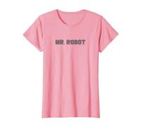 Signor Robot Logo Maglietta, Donna, Rosa, M